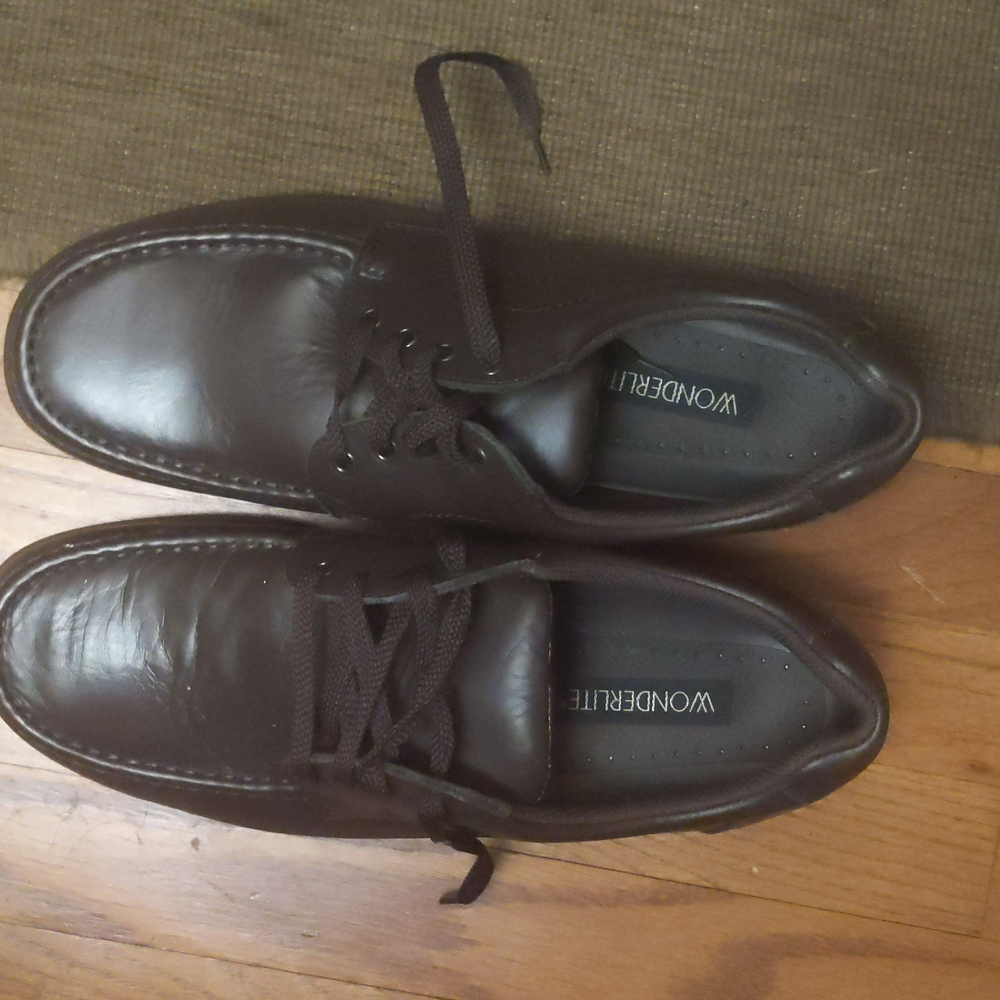 Wonderlite men's leather shoes brown